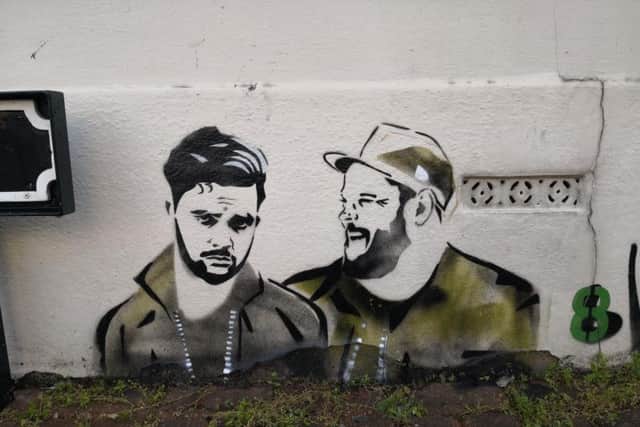 Royal Blood are among the Worthing celebrities immortalised in spray paint