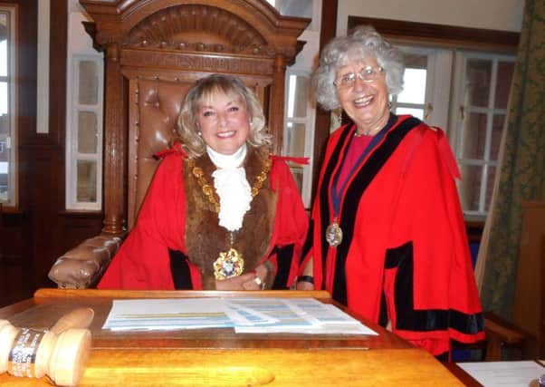 Bexhill's new mayor Kathy Harmer and deputy Lynn Langlands. Photo by Margaret Garcia