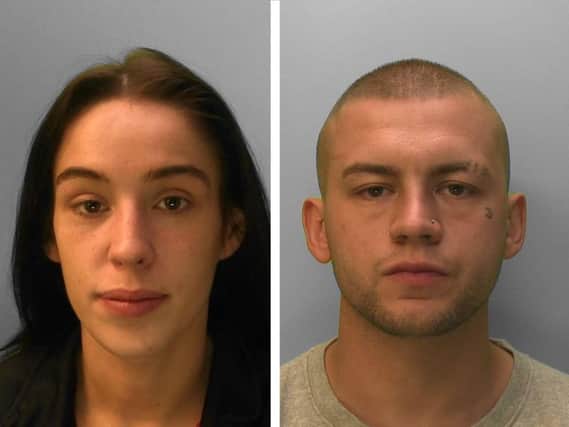 Brooke Brennan (left) and Jordan Kelly have a three-year-old son together. Picture: Sussex Police
