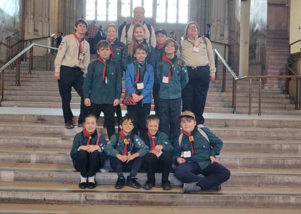 The 6th Hastings Scouts on a recent trip to London SUS-190506-132035001