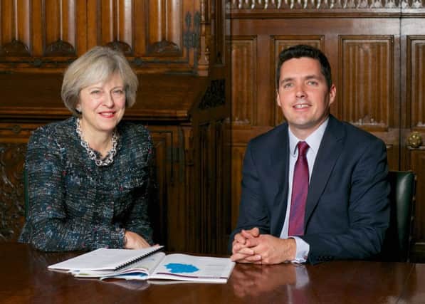 MP Huw Merriman with Prime Minister Theresa May SUS-181122-103453001