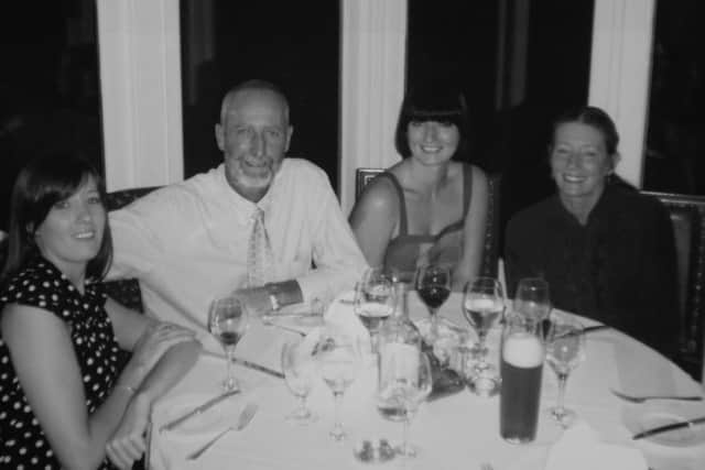 Ron Stevenson (second left) and family taken 10 years ago.