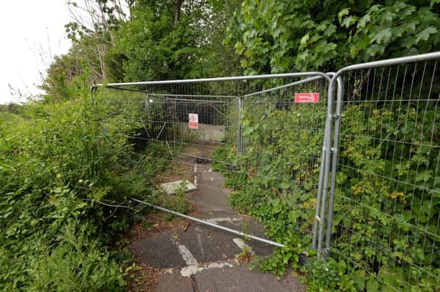 Access to the site of the former school has been blocked