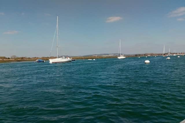 On the water in Chichester Harbour, with the view to Kingley Vale. Picture: Elaiine Hammond