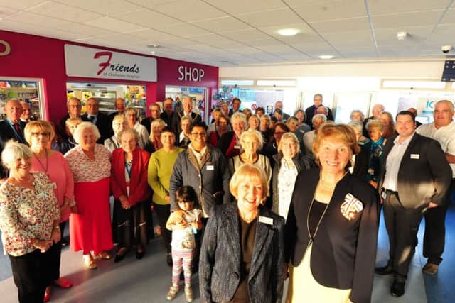 Lord-Lieutenant of West Sussex Susan Pyper with The Friends of Chichester Hospitals, opening the new shop in 2017. Picture: Kate Shemilt ks171050-1