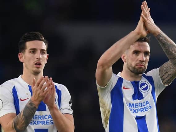Lewis Dunk and Shane Duffy. Picture by Getty Images