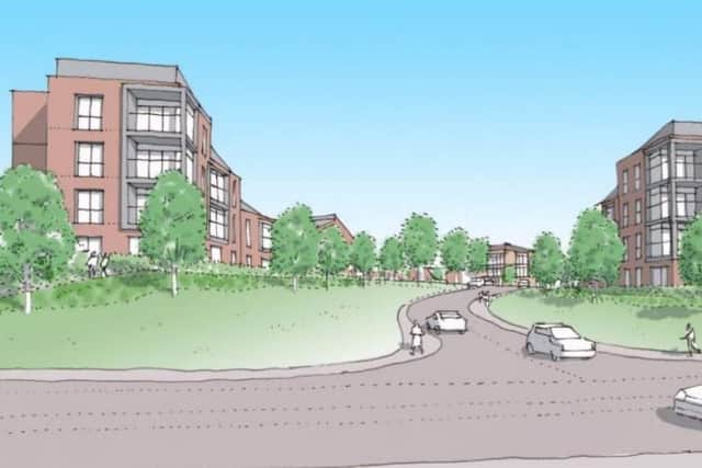 Artist's impression of the Harrow Lane Hastings development