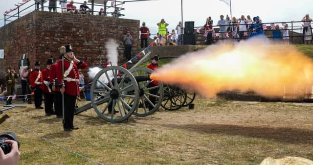 Cannon firing with Fort Cumberland Guard. Picture: Craig Searle