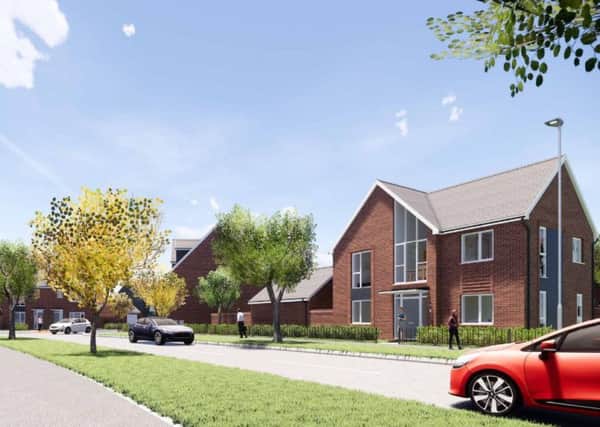 Artist's impression of the new homes