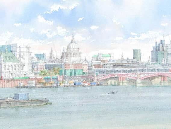 Adventures in Art: Dennis Roxby Bott  The city across the Thames