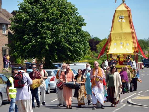 Bentswood in Haywards Heath hosted a Rathayatra Festival for the very first time on Saturday