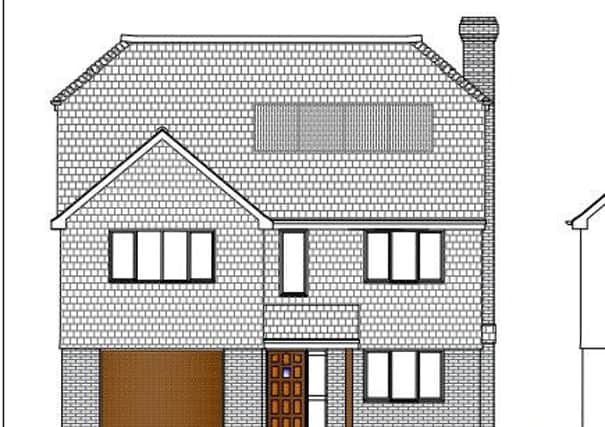 A picture of one of the proposed new homes