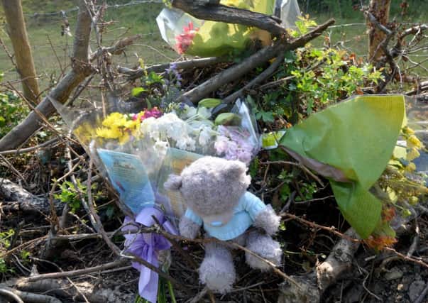 Floral tributes were left after Marc Barry's death