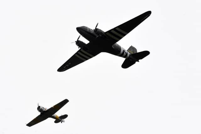 D-Day Dakota fly past over Beachy Head (Photo by Jon Rigby)
