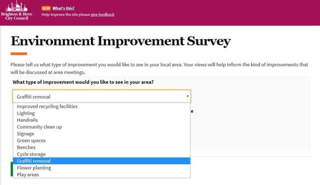 Environment Improvement Survey