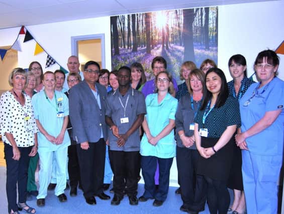 The urology team in the new unit at Eastbourne DGH SUS-191006-141407001