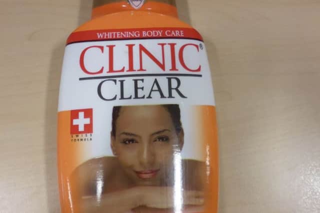 Dangerous skin lightening cream was seized at Gatwick Airport