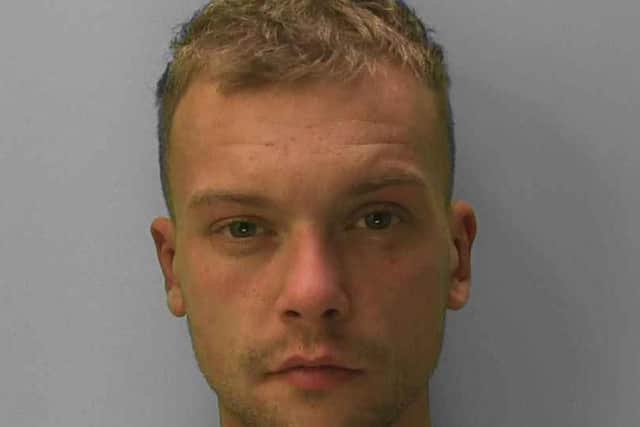 Luke Smith, 27, was convicted at Hove Crown Court today. Photo: Sussex Police