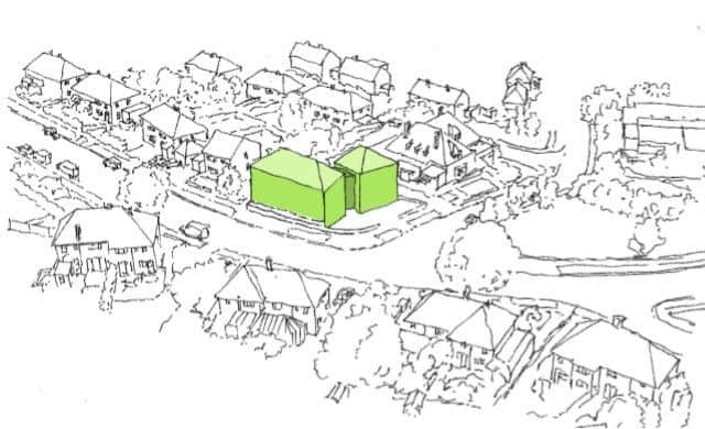 An artist's impression of the Hollingbury Homeless Move On