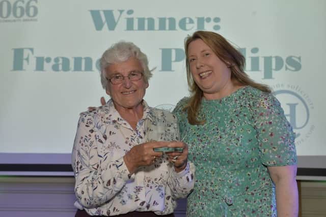 JPI 1066 Community Awards 2019 (Photo by Jon Rigby). Carer of the Year winner - Frances Phillips