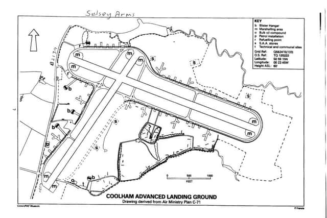 Map of Coolham Airfield