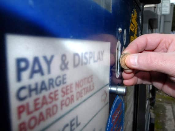Pay and display parking machine
