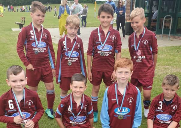 The successful Little Common under-9s football team