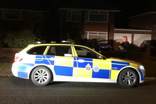 Sussex Police were out in force last night in relation to the incident