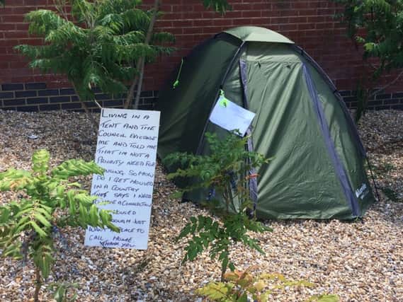 Arnie Wilson spotted this tent close to Waitrose in Haywards Heath