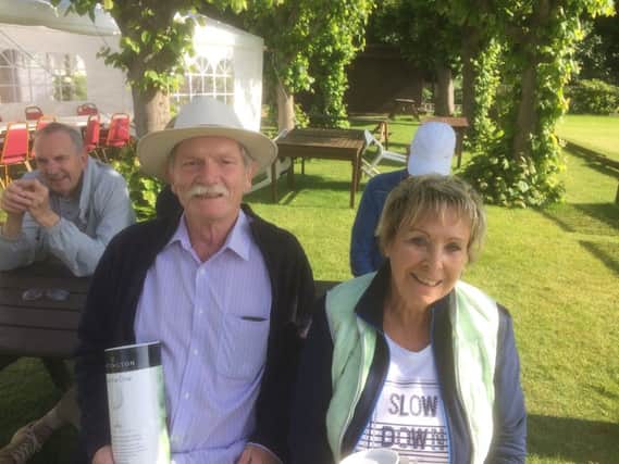 Mike and Jill Vincent from West Chiltington Probus Club who won a trophy during the Inter Probus Croquet Day SUS-191206-133516001