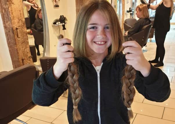 Keely Lawson from Pulborough has donated her hair to The Little Princess Trust SUS-191206-115359001