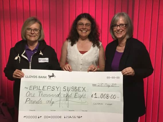 L-R: Maureen Payne (Epilepsy Sussex), Jacqueline Young (director) and Maggie Osgood (Epilepsy Sussex)