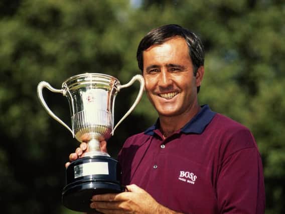 Seve Ballesteros pictured after winning the Spanish Open in 1995