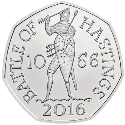 The Battle of Hastings 50p was first issued in 2016