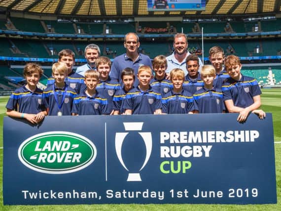 Worthing Rugby Club's under-11 and under-12 players rubbed shoulders with England World Cup winning captain Martin Johnson at Twickenham