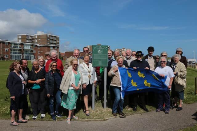 A plaque commemorating golfer Max Faulkner was unveiled in Bexhill on Sunday. Picture by David Pulley SUS-190617-121550001