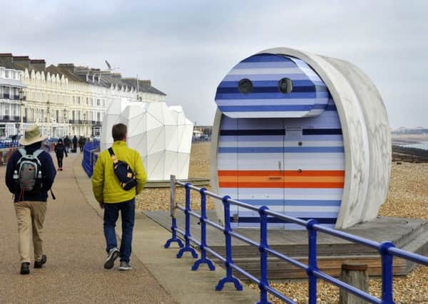 Controversial beach hut on Eastbourne seafront (Photo by Jon Rigby) SUS-190218-100937008