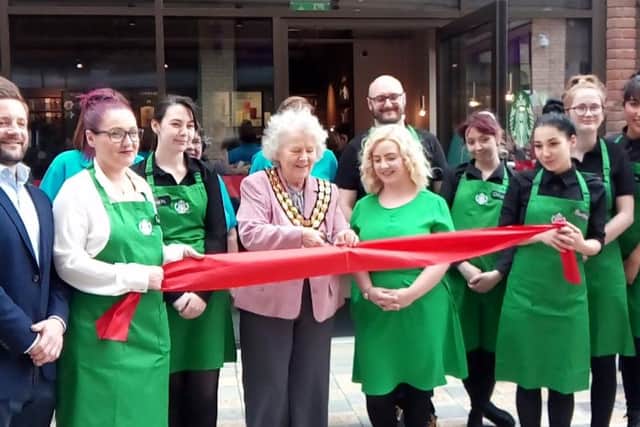 Chair of Horsham District Council Kate Rowbottom officially opened the store