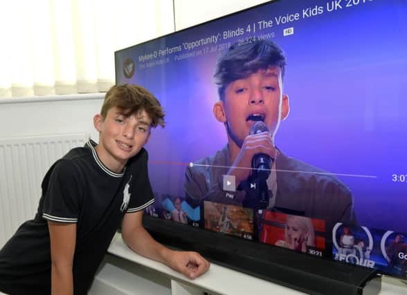 Mykee-D at his home in Pevensey Bay after appearing on the TV show "The Voice of Kids"(Photo by Jon Rigby) SUS-180719-101219008