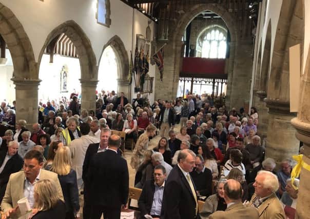 St Peter's Church was packed out on Friday night