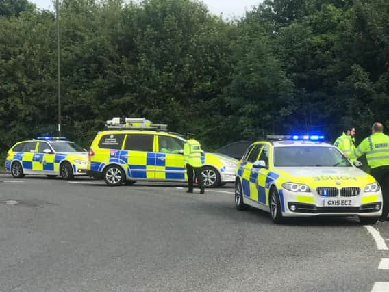 Police respond to the tragic accident on the A280
