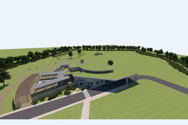 Artist's impression of the current building design for a crematorium in Climping. Picture contributed SUS-190129-150553001