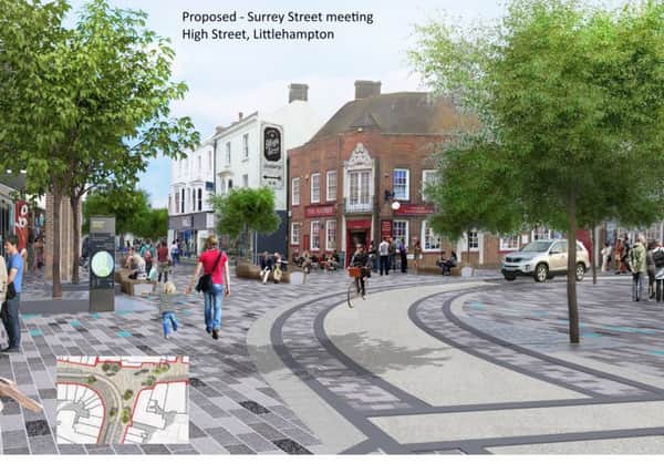 Proposed regeneration of Littlehampton's high street