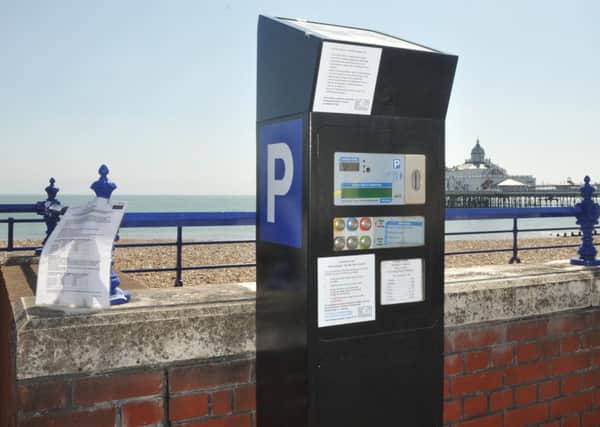 Seafront parking machine Eastbourne