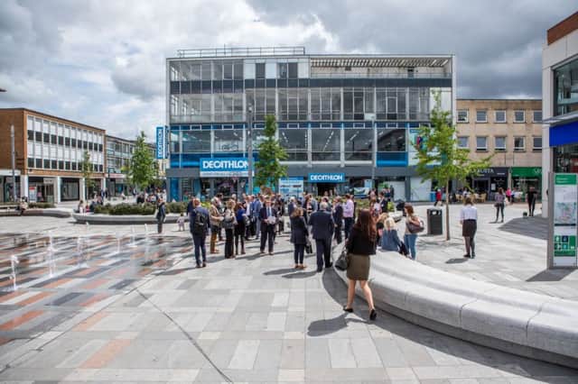 Investors spent a day touring Crawley to learn about its businesses and development opportunities
