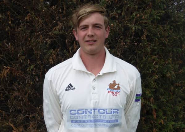 Harry Smeed was Rye Cricket Club's man of the match in the victory against Eastbourne II after scoring a brilliant 130