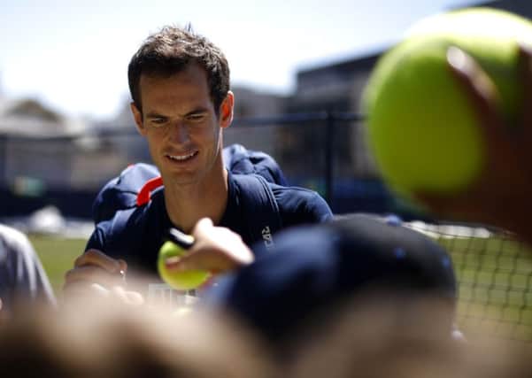 Andy Murray at Devonshire Park (Getty)
