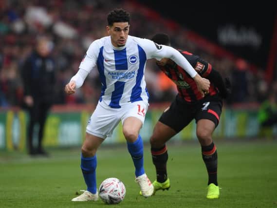 Brighton & Hove Albion's Nigerian defender Leon Balogun. All pictures courtesy of Getty Images
