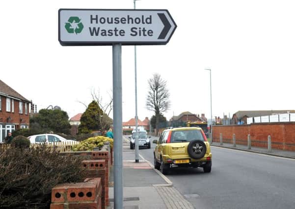 Household Waste Recycling Site, St. Philips Avenue Eastbourne. march 18th 2014 E11180Q SUS-140319-130900001