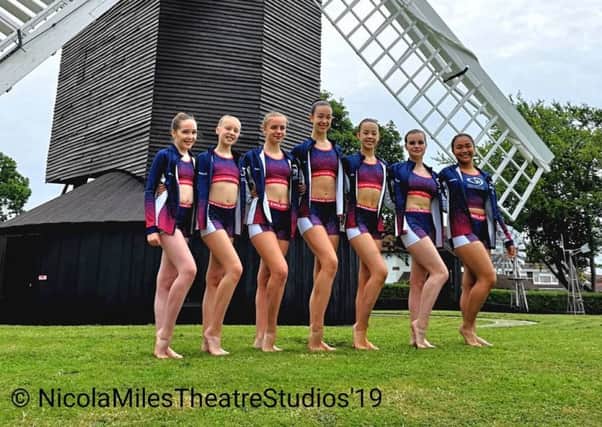 Seven dancers from Nicola Miles Theatre Studios in Worthing are off to Portugal to compete for Team England in the Dance World Cup. Picture: Nicola Miles Theatre Studios
